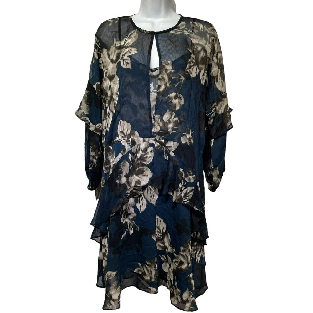 Rachel Roy Womens Ruffled A-Line Dress Size 12